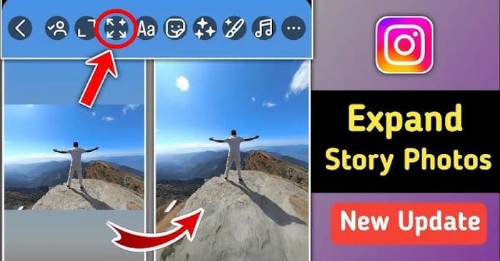 Hướng dẫn mở rộng ảnh trên Story Instagram