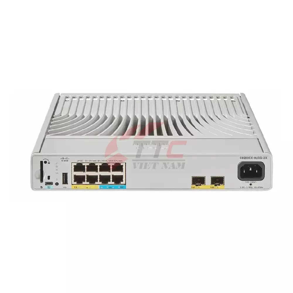 C9200CX-8UXG-2X-E Switch Cisco Catalyst 8x UPOE Porrts, 2x 10G SFP+