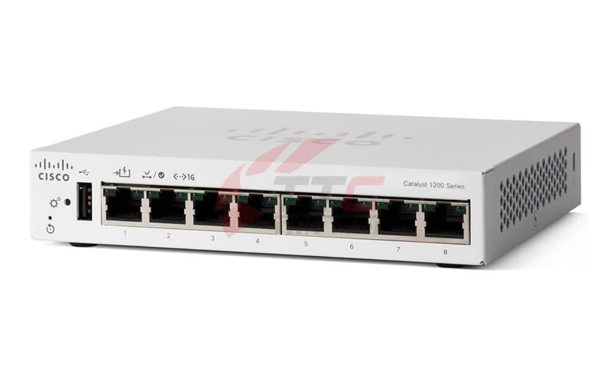 Switch C1200-8T-D Chính Hãng Cisco 8 cổng RJ45 10/100/1000Mbps