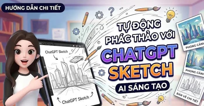Biến nét vẽ nguệch ngoạc thành tác phẩm nghệ thuật với ChatGPT sketch