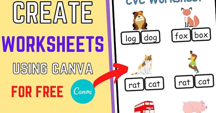 Cách dùng worksheet creator trên canva tạo phiếu bài tập ai