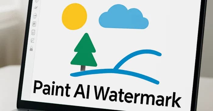 Cách thêm watermark AI trong Paint Windows 11