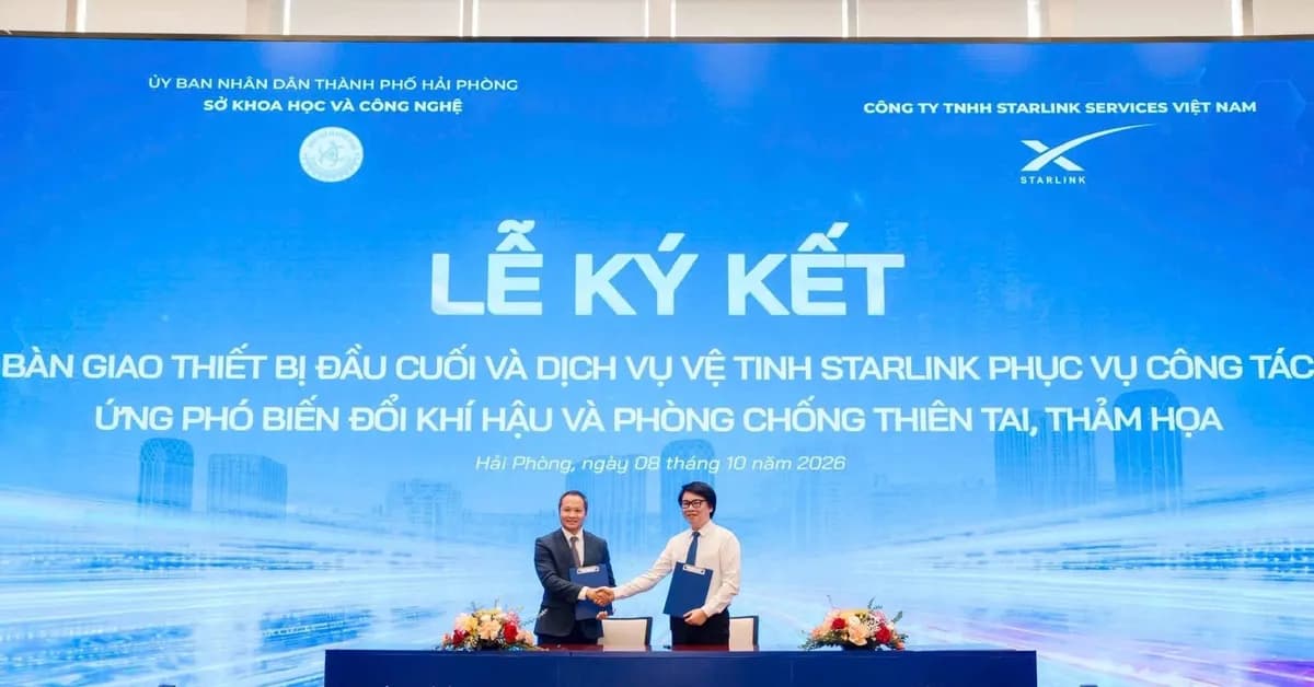 Elon Musk ấn tượng với việc Hải Phòng đưa Internet vệ tinh Starlink ra đảo xa