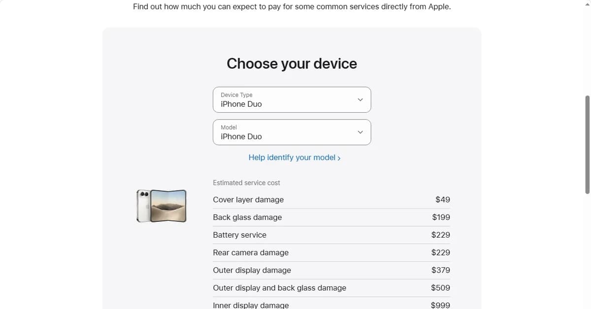 Giá thay màn hình iPhone Duo gần bằng mua mới iPhone 18 Pro