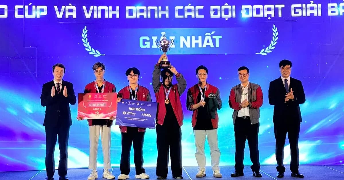 Học viện công nghệ bưu chính viễn thông hai năm liền vô địch sinh viên an ninh mạng