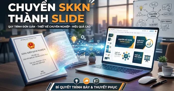 Hướng dẫn chuyển đổi sáng kiến kinh nghiệm sang slide thuyết trình chuyên nghiệp