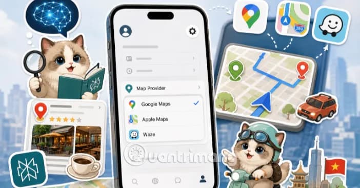 Hướng dẫn tùy chỉnh ứng dụng bản đồ mặc định trên Perplexity AI