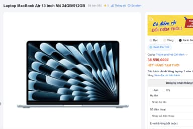 Thực trạng khan hiếm các dòng Macbook Air M4 trở về trước tại thị trường Việt Nam